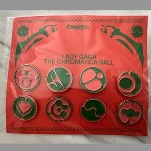 •Lady Gaga Chromatica Ball VIP Pin Set NWT•